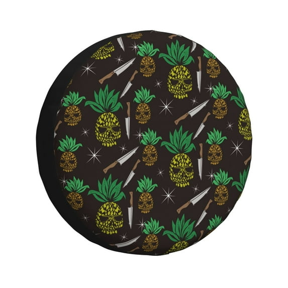 Rateoe Pineapples Pattern Tire Cover Wheel Protectors Weatherproof Wheel Covers Universal Fit for Trailer Rv SUV Truck Camper Travel Trailers Accessories-16 inch