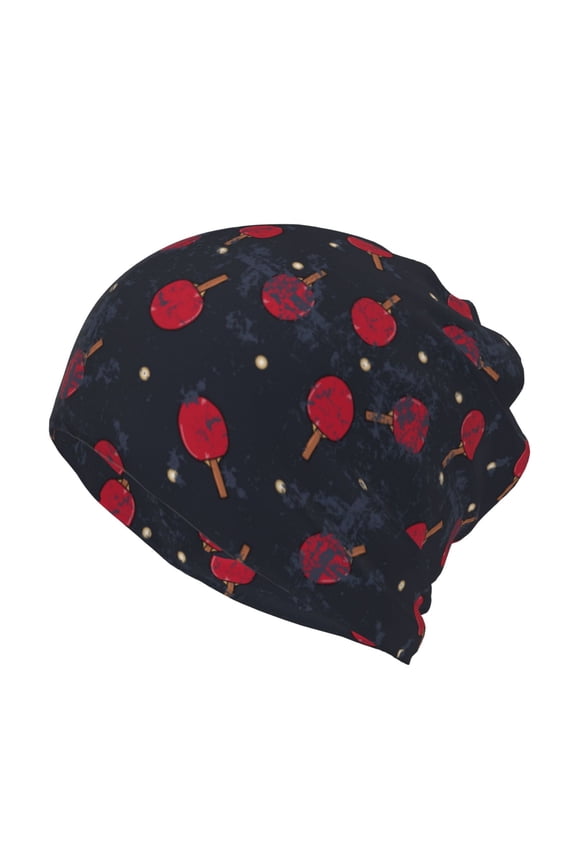 Ping Pong Cotton Slouchy Beanie Hat for Men/Women,Lightweight Oversize Large Thin Skull Cap Night Sleeping Cap