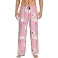 thumbnail image 1 of Rateoe Pink Flamingo Pattern Men’s Ultra-Soft Comfy Pajama Lounge Pants Sleepwear,Comfortable Lounge Wear,lightweight Pajamas, Casual Home Wear-Small, 1 of 6
