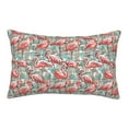 thumbnail image 1 of Rateoe Pink Flamingo Pattern Pillow Covers with Invisible Zipper(Pillows are not Included) Standard Pillowcases-14"x20", 1 of 6