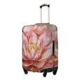 thumbnail image 1 of Rateoe Pink Lotus Printed Luggage Cover, Suitcase Protector Fits 18-32 Inch Luggage-Large, 1 of 7