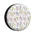 thumbnail image 1 of Rateoe Pink skates Pattern Tire Cover Wheel Protectors Weatherproof Wheel Covers Universal Fit for Trailer Rv SUV Truck Camper Travel Trailers Accessories-15 inch, 1 of 6