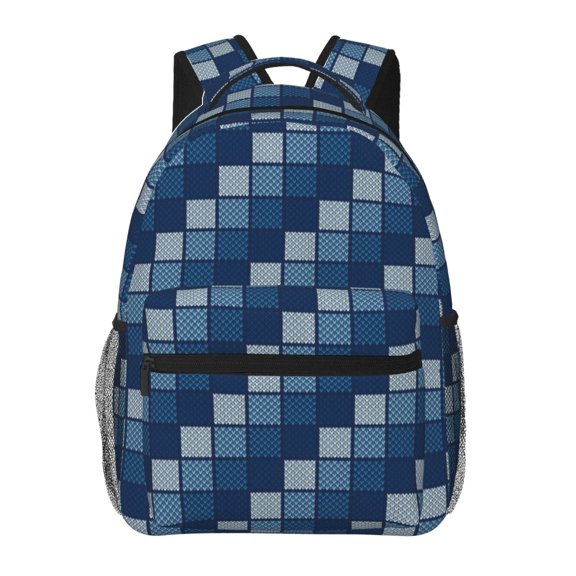 Rateoe Pixel Grid Pattern Casual Backpack for School, Work, Travel  Adjustable Straps, Multiple Compartments  Ergonomic Design, Fits Laptops and Tablets