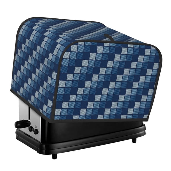Rateoe Pixel Grid Pattern Toaster Covers 4 Slice Wide Slot,Bread Machine Cover,Bread Dust Cover & Fingerprint Protection,Appliance Covers