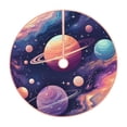 thumbnail image 1 of Rateoe Planet Pastel Galaxy Pattern Christmas Tree Skirt with Ties, Christmas Tree Decorations, Farmhouse Christmas Decor Xmas Holiday Decorations-48", 1 of 6