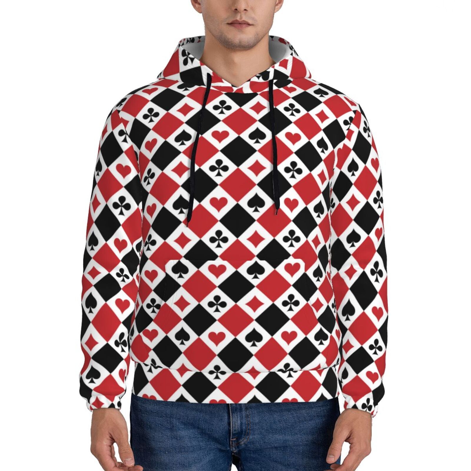 DC Comics Batman Joker Playing Card Youth Hoodie - Pullover Hoodie With Character Design