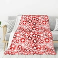 thumbnail image 1 of Rateoe Plus Cross Pattern Flannel Throw Blanket, Ultra-soft Blanket for Bed, Couch, Car, Hypoallergenic Anti-pilling blanket-60"x50"(Vertical), 1 of 6