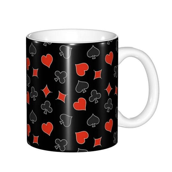 Rateoe Poker Creative Symbols Pattern Passport Holder Wallet Leather Mulit-purpose Travel Wallet Credit Cards Case ,Passport Cover for Women Men-6.5 in