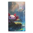 thumbnail image 1 of Rateoe Pond Cute Axolotl Pattern Microfiber Towel, Beach Towel, Pool Towel, Quick-dry Travel Towel, Soft and Plush towel, Absorbent Towel-27.5x16 Inch, 1 of 6