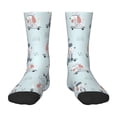 thumbnail image 1 of Rateoe Poodle Playing Skateboard Pattern Children's Socks, Socks Gifts ,kids Crew Soft Cotton Socks , Moisture-Wicking, Durable, Ideal for Daily Wear & Sports, 1 of 5