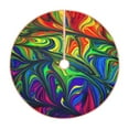 thumbnail image 1 of Rateoe Pride Rainbow Pattern Christmas Tree Skirt with Ties , Christmas Tree Decorations, Farmhouse Christmas Decor Xmas Holiday Decorations-30", 1 of 6