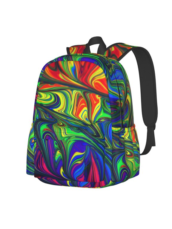 Pride Rainbow Pattern Student Backpack,Backpack for School,Lightweight Bag,Travel Backpack,Outdoor Backpack,Large Capacity Backpack