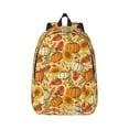 thumbnail image 1 of Rateoe Pumpkin And Sunflower Pattern Canvas College Laptop Backpack,Travel Daypack,Durable Rucksack Travel Notebook Bag School Backpack Book Bag for Men Women-Small, 1 of 7