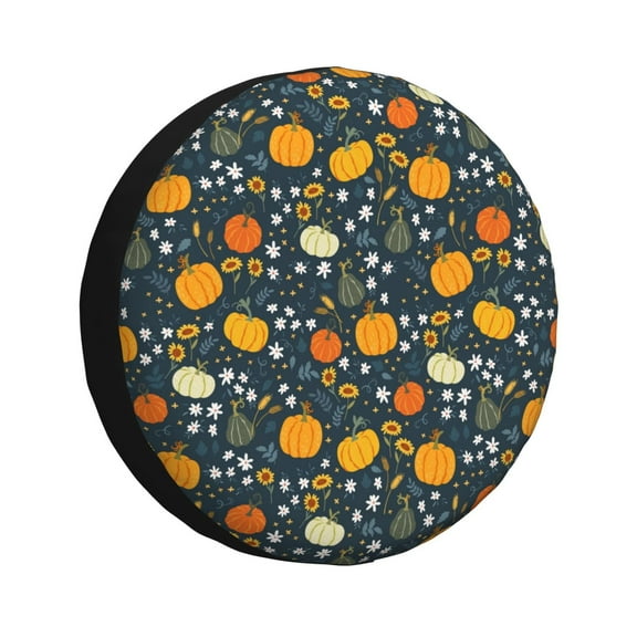 Rateoe Pumpkin Pattern Tire Cover Wheel Protectors Weatherproof Wheel Covers Universal Fit for Trailer Rv SUV Truck Camper Travel Trailers Accessories-14 inch
