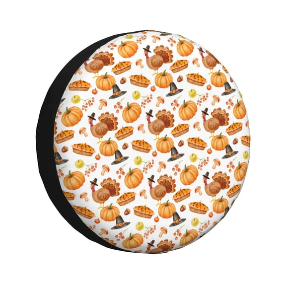 Rateoe Pumpkins Pattern Tire Cover Wheel Protectors Weatherproof Wheel Covers Universal Fit for Trailer Rv SUV Truck Camper Travel Trailers Accessories-15 inch