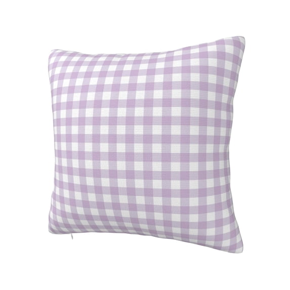 Rateoe Purple Checkboard Pattern Throw Pillow Cover Premium Pillow Stuffer Sham Square for Decorative Cushion Bed Couch Sofa(Pillow insert not included)
