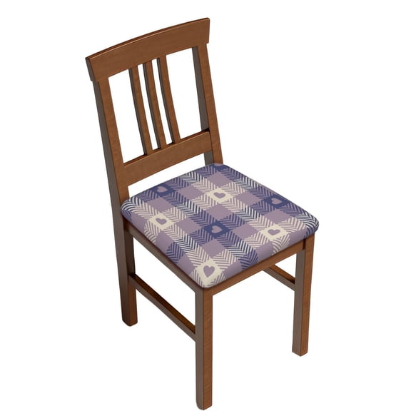Rateoe Heart Check Plaid Pattern Square Couch Cushion Covers, Sofa Furniture Protector Slipcover with Bottom Tie rope, Soft Non-Slip Non-Wrinkle Non-Sticky-Two Pieces