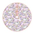 thumbnail image 1 of Rateoe Purple Rabbit Pattern Christmas Tree Skirt with Ties , Christmas Tree Decorations, Farmhouse Christmas Decor Xmas Holiday Decorations-48", 1 of 6