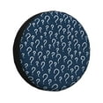 thumbnail image 1 of Rateoe Question Marks Pattern Tire Cover Wheel Protectors Weatherproof Wheel Covers Universal Fit for Trailer Rv SUV Truck Camper Travel Trailers Accessories-17 inch, 1 of 6