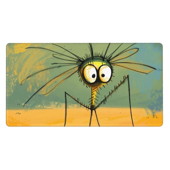 Rateoe Quirky Cartoon 123 Print Mouse Pad - Extended Large Gaming Mousepad,Non-Slip Stitched Edge,16x29.5 Inch