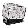 thumbnail image 1 of Rateoe Rabbit And Butterfly Pattern Toaster Covers 2 Slice Wide Slot,Bread Machine Cover,Bread Dust Cover & Fingerprint Protection,Appliance Covers, 1 of 7