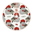 thumbnail image 1 of Rateoe Rabbit And Hedgehog Pattern Christmas Tree Skirt with Ties , Christmas Tree Decorations, Farmhouse Christmas Decor Xmas Holiday Decorations-36", 1 of 6