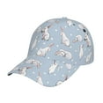 thumbnail image 1 of Rateoe Rabbit Is Eating Carrots Pattern Baseball Cap Outdoor Cap Mountain Dad Hat - Unstructured Soft Cotton Cap-Adjustable UV Protection Cap, 1 of 6