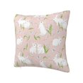 thumbnail image 1 of Rateoe Rabbit Pattern Throw Pillow Cover Premium Pillow Stuffer Sham Square for Decorative Cushion Bed Couch Sofa(Pillow insert not included), 1 of 8