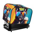 thumbnail image 1 of Rateoe Rainbow Bulldog Sunglasses Pattern Toaster Covers 2 Slice Wide Slot,Bread Machine Cover,Bread Dust Cover & Fingerprint Protection,Appliance Covers, 1 of 7