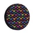 thumbnail image 1 of Rateoe Rainbow Butterfly Pattern Tire Cover Wheel Protectors Weatherproof Wheel Covers Universal Fit for Trailer Rv SUV Truck Camper Travel Trailers Accessories-15 inch, 1 of 6