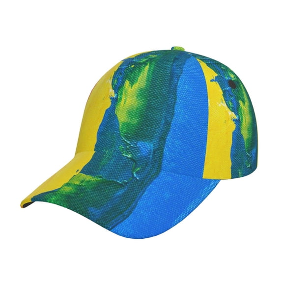 Rateoe Rainbow Colored Pattern Men’s Baseball Cap – Adjustable Curved Brim Hat, Soft Cotton Sports Cap for Outdoor, Casual, and Everyday Wear, Comfortable & Breathable