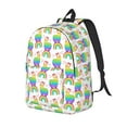 thumbnail image 1 of Rateoe Rainbow Llama Pattern Durable Canvas Backpack for Men & Women – Stylish & Lightweight – Adjustable Straps, Multiple Pockets – Fits 15-17 Inch LaptopsMedium, 1 of 5