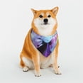 thumbnail image 1 of Rateoe Rainbow Spotted White Horse Print Pet Scarf for Dogs and Cats – Stylish Reflective Design, Breathable & Durable Pet Bandana with Quick-Release Buckle-Large, 1 of 5