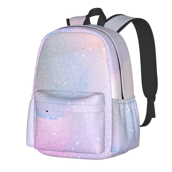 Rateoe Rainbow Unicorn Party Pattern Student Backpack,Backpack for School,Lightweight Bag,Travel Backpack,Outdoor Backpack,Large Capacity Backpack