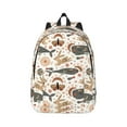 thumbnail image 1 of Rateoe Ramadan Whale Pattern Canvas College Laptop Backpack,Travel Daypack,Durable Rucksack Travel Notebook Bag School Backpack Book Bag for Men Women-Medium, 1 of 7