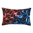 thumbnail image 1 of Rateoe Red And Blue Lightning Pattern Pillow Covers with Invisible Zipper(Pillows are not Included) Standard Pillowcases-14"x20", 1 of 6