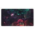 thumbnail image 1 of Rateoe Red And Green Carnation Print Mouse Pad - Extended Large Gaming Mousepad,Non-Slip Stitched Edge,16x29.5 Inch, 1 of 8