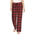 thumbnail image 1 of Rateoe Red Black Plaid Pattern Women’s Ultra-Soft Comfy Pajama Lounge Pants Sleepwear,Comfortable Lounge Wear,lightweight Pajamas, Casual Home Wear-X-Large, 1 of 6
