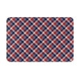 thumbnail image 1 of Rateoe Red Blue Checked Pattern Flannel Door Mat Indoor Outdoor Entrance, Waterproof All-Weather Doormat,Fade Resistant, Low Profile Entryway Mat 16x24in, 1 of 7