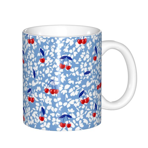 Rateoe Red Cherries Pattern Passport Holder Wallet Leather Mulit-purpose Travel Wallet Credit Cards Case ,Passport Cover for Women Men-6.5 in