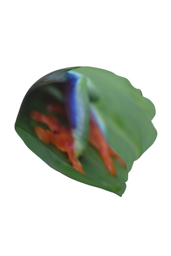 Red-Eyed Tree Frog-1 Cotton Slouchy Beanie Hat for Men/Women,Lightweight Oversize Large Thin Skull Cap Night Sleeping Cap