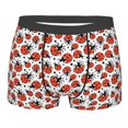 thumbnail image 1 of Rateoe Red Ladybugs Mens Boxer Briefs Poly Spandex Performance Boxer Briefs Underwear Hem Boxer Briefs - XX-Large, 1 of 1