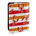 thumbnail image 1 of Rateoe Red Lobster Pattern Passport Holder Wallet Leather Mulit-purpose Travel Wallet Credit Cards Case ,Passport Cover for Women Men-6.5 in, 1 of 5