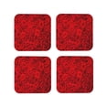 thumbnail image 1 of Rateoe Red Rose Drawing Drink Coasters Set of 4 Leather Coasters Spill Protection for Table Desk,Durable and Non Slip Leather Coaster ,4 Inches Drink Mats-Square, 1 of 6