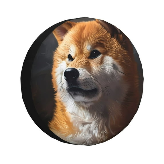 Rateoe Regal Shiba Inu Pattern Tire Cover Wheel Protectors Weatherproof Wheel Covers Universal Fit for Trailer Rv SUV Truck Camper Travel Trailers Accessories-16 inch