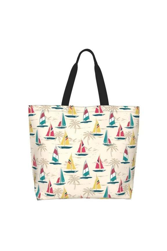 Reto Marine Nautical Tote Bag - Waterproof Lightweight Handbags Travel Shoulder Bag for Hiking Yoga Gym Swimming Travel Beach