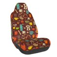 thumbnail image 1 of Rateoe Retro Coffee Print Car Seat Cover,Elastic Car Seat Protector,Washable Durable Automotive Seat Cover Car Interior Accessories, 1 of 5