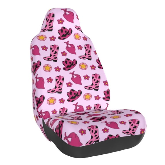 Rateoe Retro Cowgirl Print Car Seat Cover,Elastic Car Seat Protector,Washable Durable Automotive Seat Cover Car Interior Accessories
