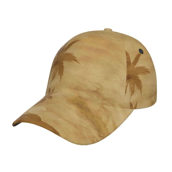 Rateoe Retro Palm Tree Pattern Baseball Cap Outdoor Cap Mountain Dad Hat - Unstructured Soft Cotton Cap-Adjustable UV Protection Cap
