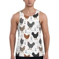 thumbnail image 1 of Rateoe Retro Rooster Pattern Sleeveless Gym Shirt Muscle Tee Breathable Workout Shirt Slim-Fit Tank Quick Dry Fit Muscle Tank Top Bodybuilding Sleeveless T Shirt-3X-Large, 1 of 7